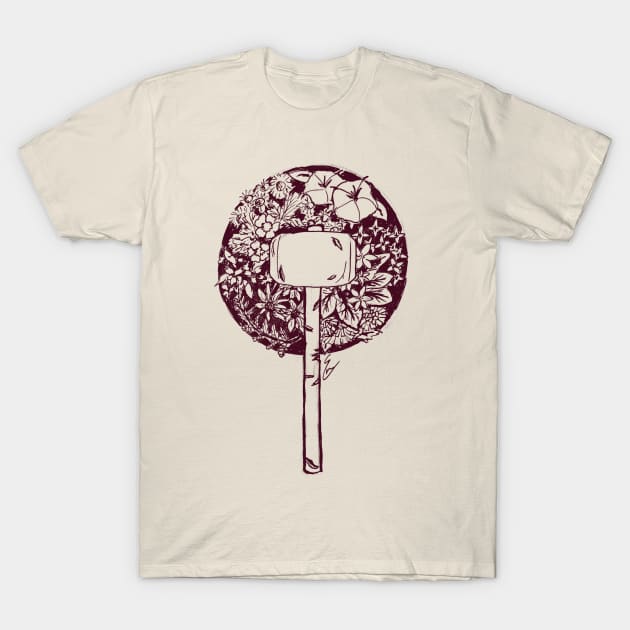 Floral Hammer T-Shirt by themanyartsofknight